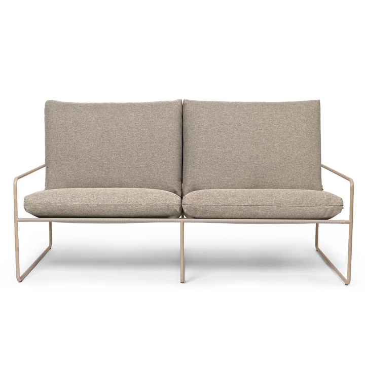 Ferm Living - Desert Dolce Outdoor 2-Sitzer Sofa - cashmere / dark sand