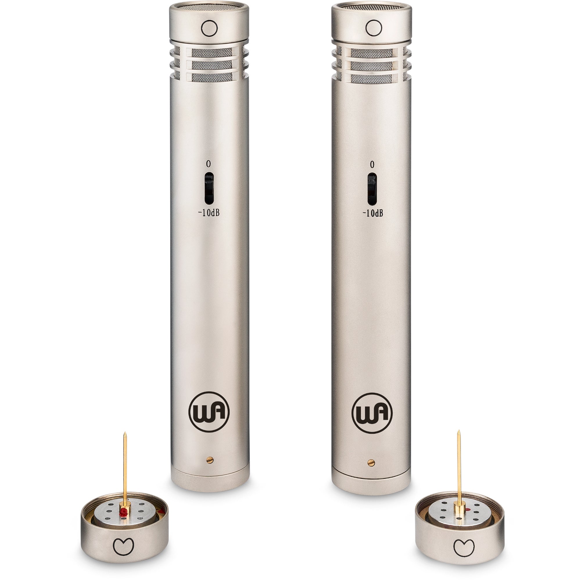 Warm Audio WA-84 Stereo Pair Omni and Cardioid condensator stereo set (nikkel)