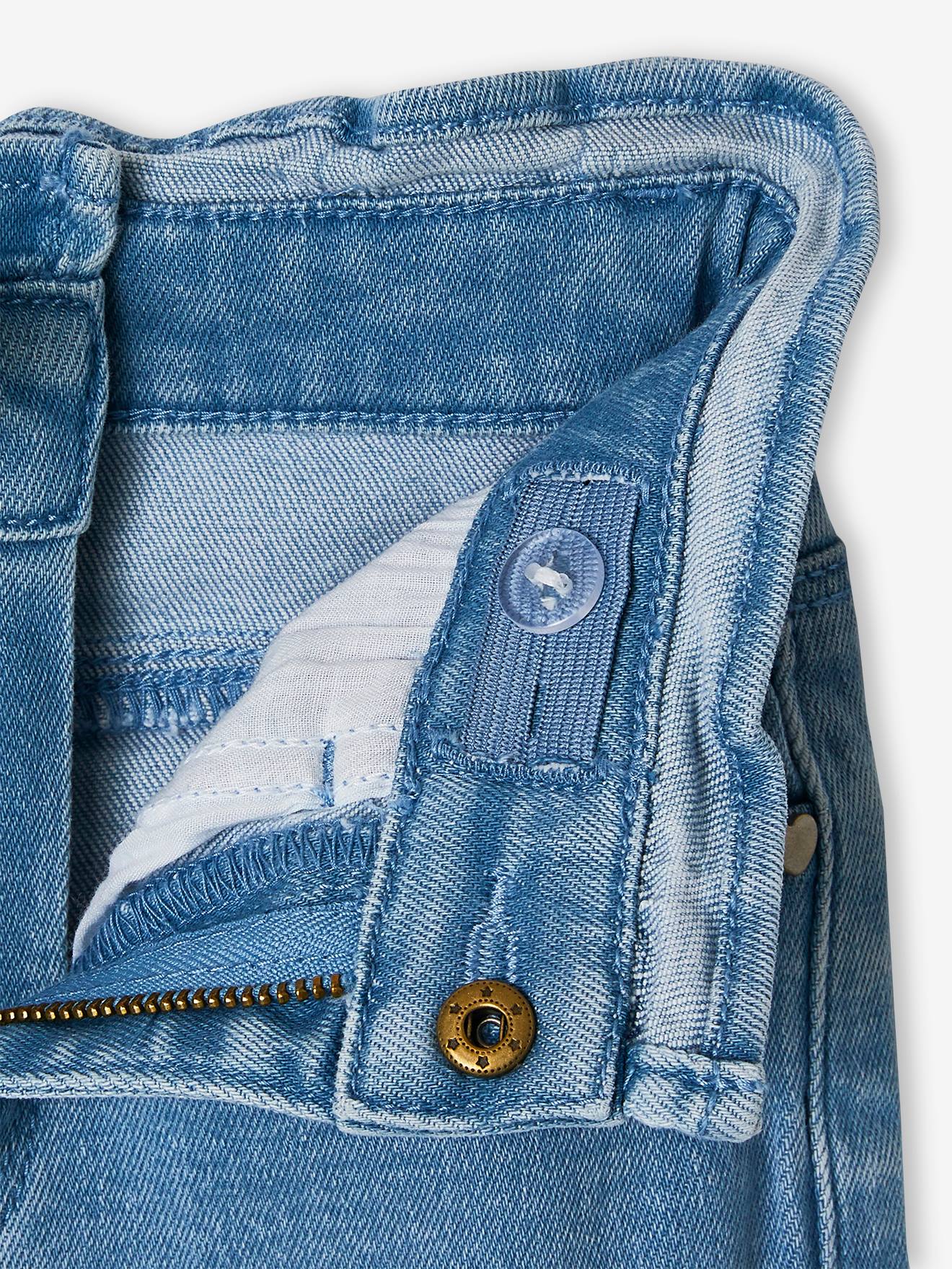 Calça jeans cropped feminina Double Stone com laços.