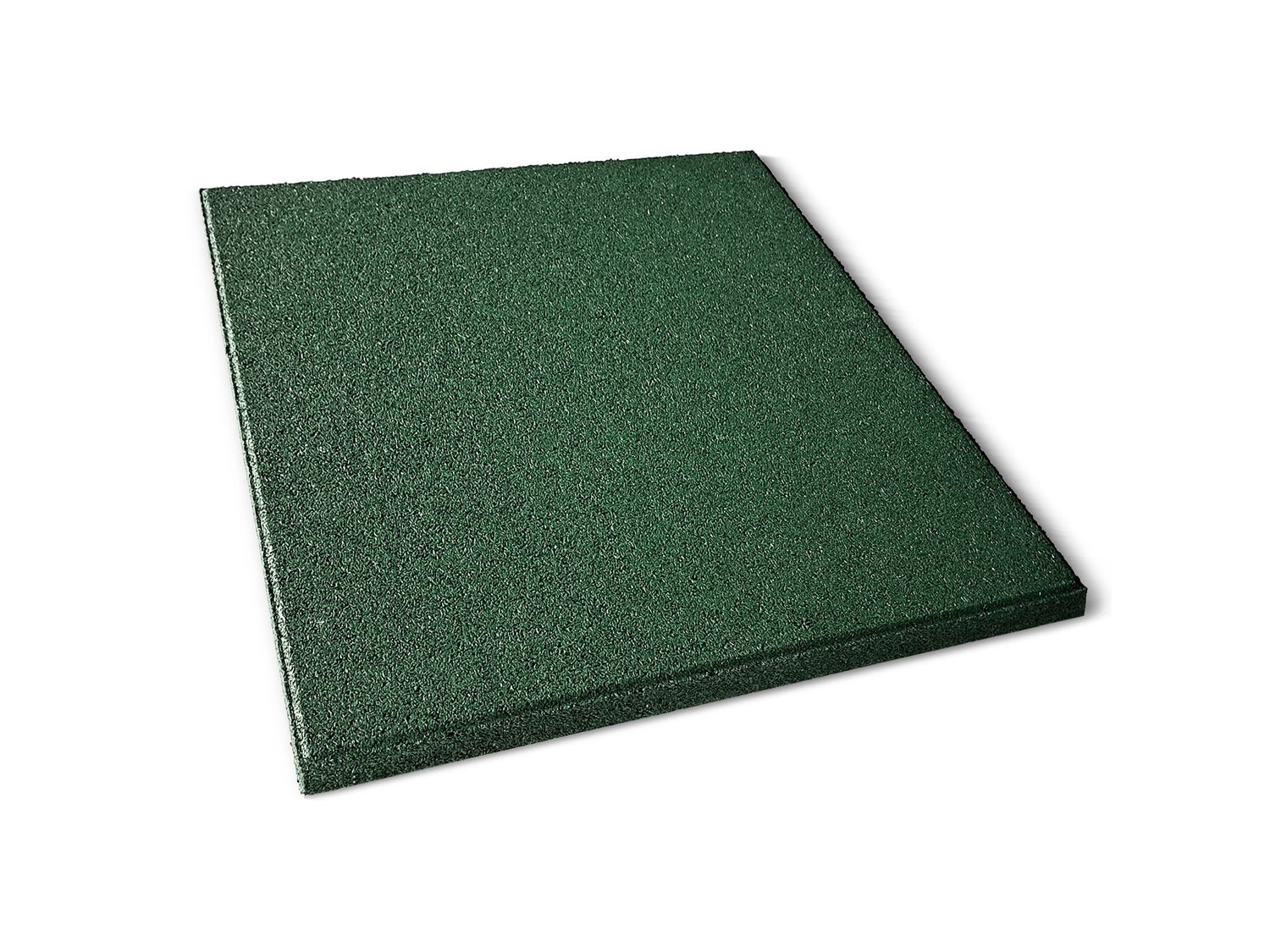 Valbeveiligingsmat, elastische mat, valbeveiligingstegel met drainage, 50 x 50 x 2,5 cm, groen