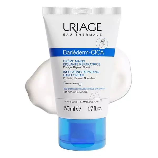 Uriage Bariéderm-Cica Crème Mains Isolante Réparatrice Peaux Très Sèches 50ml