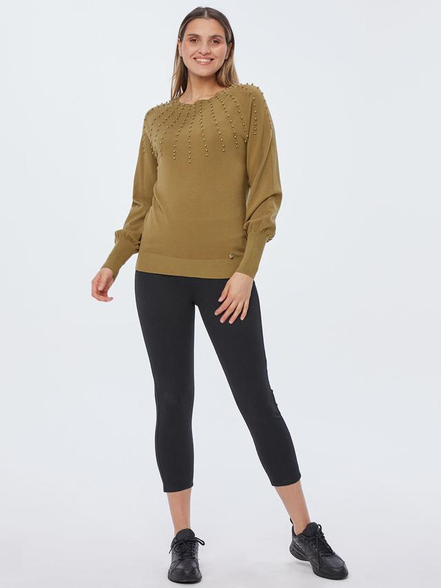 Feinstrickpullover mit Puffärmeln