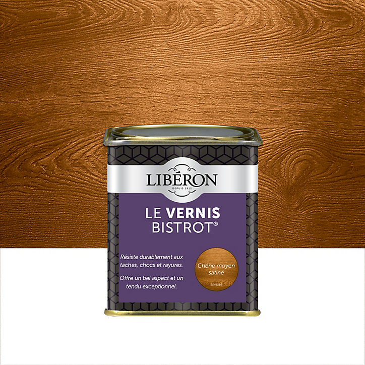 Vernis bistrot Libéron chêne moyen satiné 250ml
