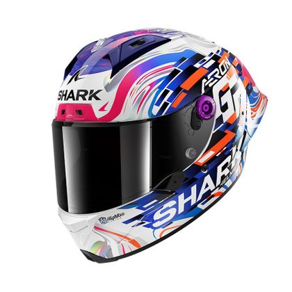 Casque Shark AERON-GP REPLICA ZARCO GP DE FRANCE - Violet / Bleu