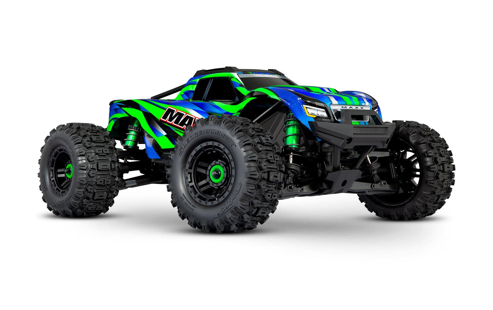 Monster Truck WideMaxx Grün ARTR 1:10<br>Verbreiterte Version des 4WD Brushless Truck «Maxx»