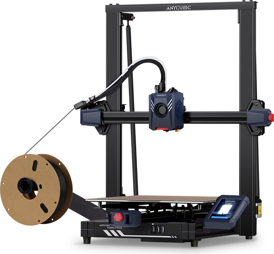 Anycubic  Kobra 2 Plus    Blitzschnelle und höchstpräzise Drucke mit Geschwindigkeiten von bis zu 500 mm/s
