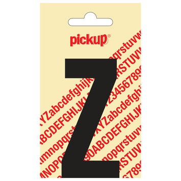 Pickup plakletter Z zwart mat 90 mm