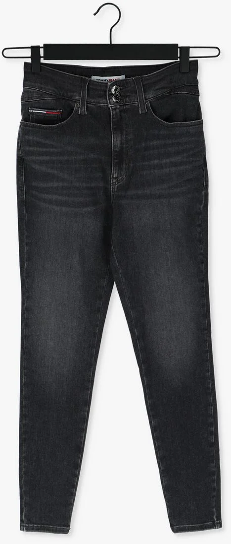 TOMMY JEANS donkergrijze tommy jeans skinny jeans shape hr skny be372 bkdyshpst