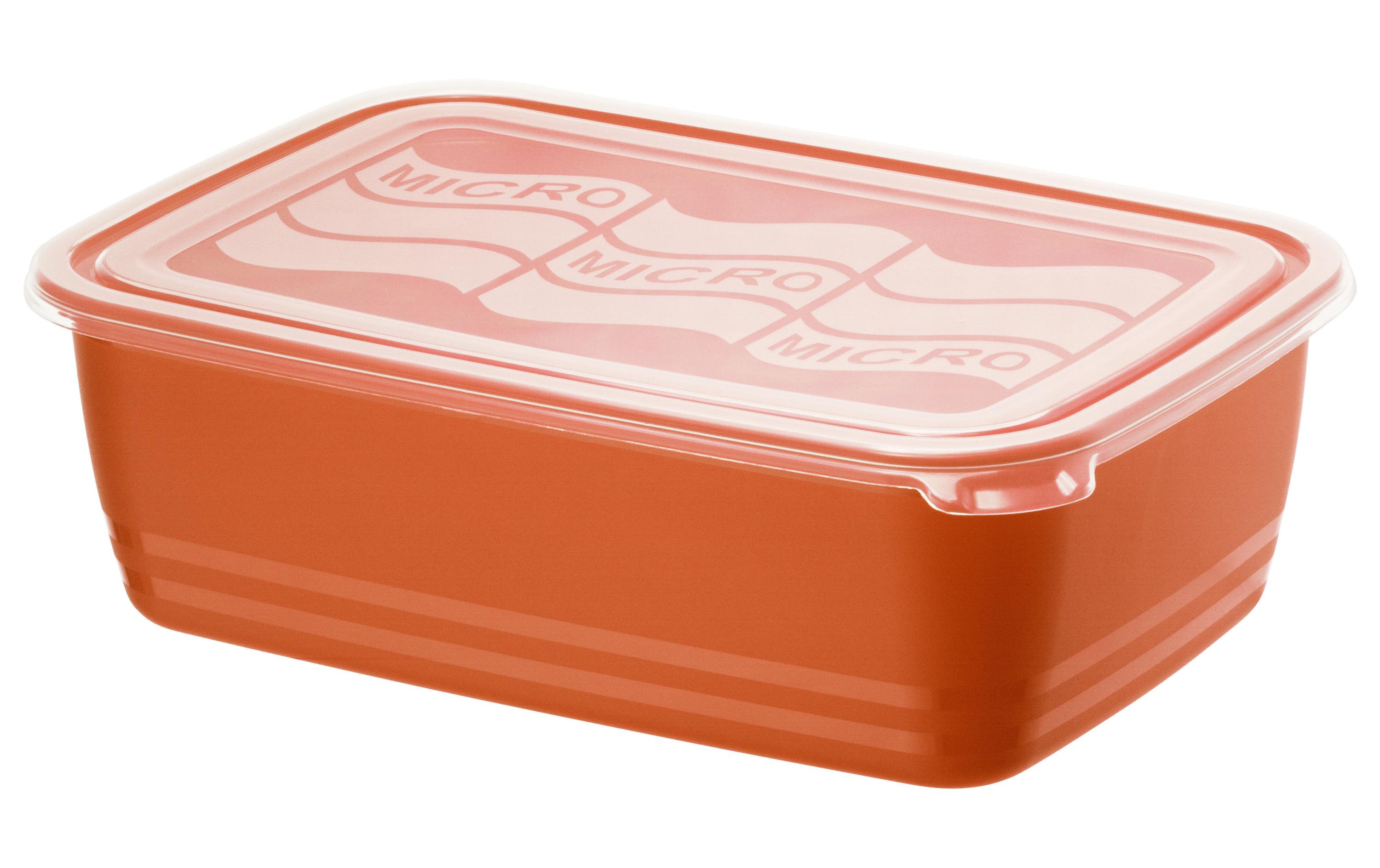 Mikrowellendose Eco 3.7 Liter, Papaya RotGarbehälter für die Mikrowelle 3.7 Liter