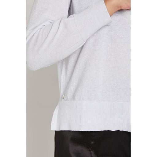 PBO Bekka Striktrøje, Silver, XXL