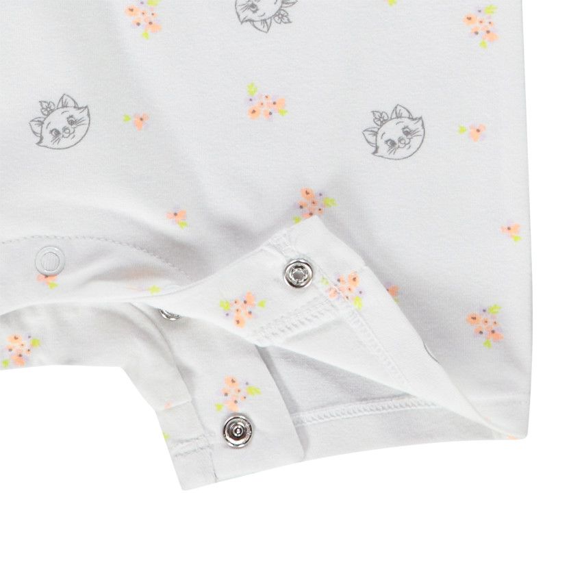 Combinaison courte en jersey imprimé Marie Disney pour bébé fille - Blanc