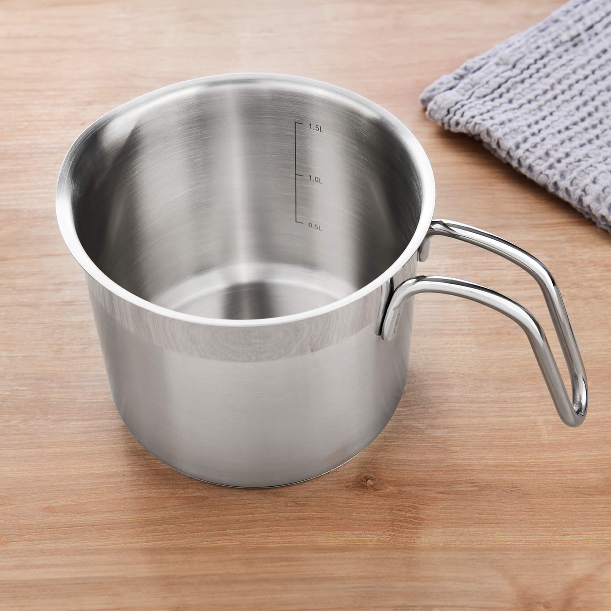 GRÄWE Milchtopf Pro-Line Ø 14 cm, 1,5 l Alu-Line
