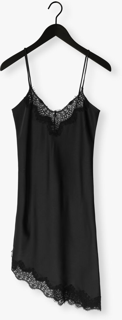 zwarte haute l'amitié jurken naomi asym lingerie dress