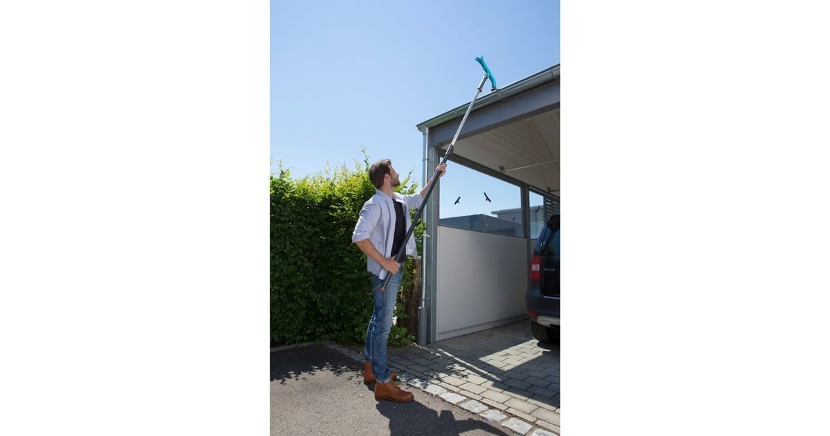 GARDENACombisystem gootreiniger gehoekte bezem  (Turquoise/zwart, 3651-20)