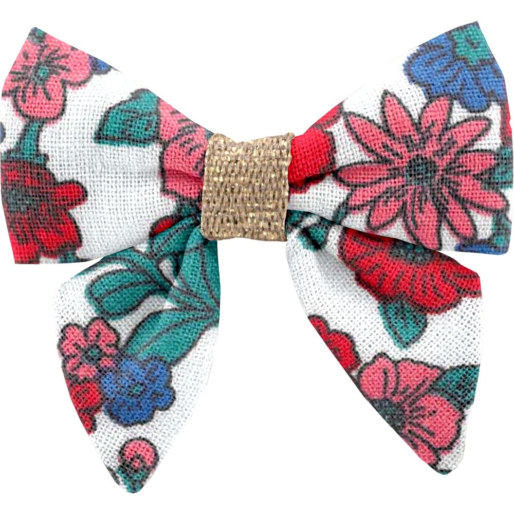 Barrette Mini Noeud Papillon Prairie Fleurie