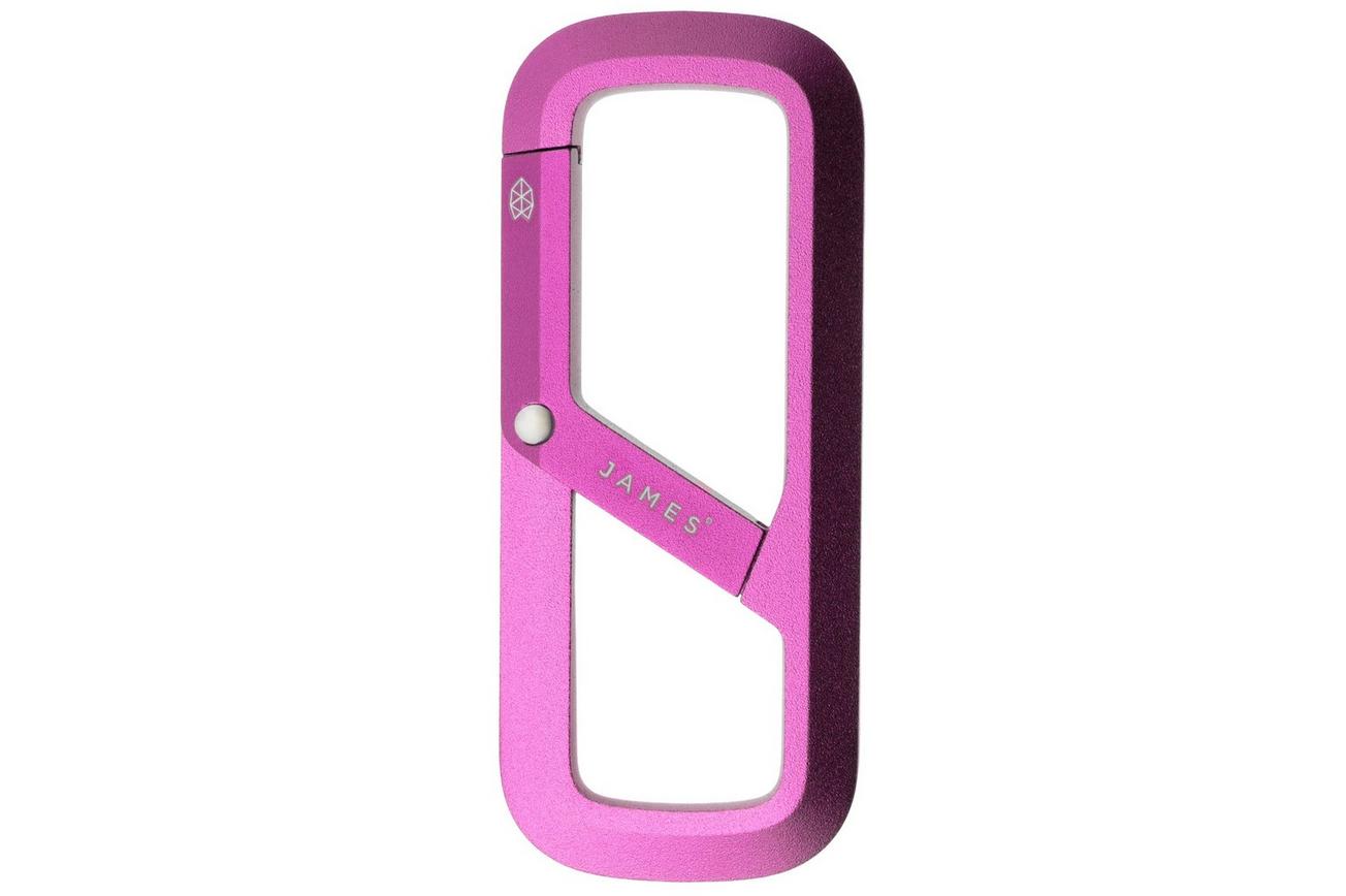 The James Brand The Madison ES216989-10 Pink, karabijnhaak