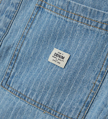 Name It Hemd - NkmFelix - Light Blue Denim/Streifen