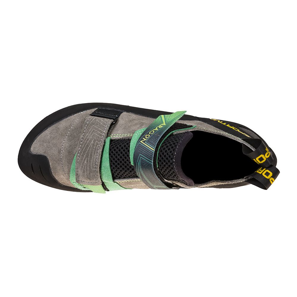 La Sportiva ARAGON - Chaussons d'escalade Homme clay/jasmine green