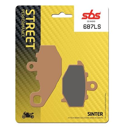 Plaquettes de freins SBS 687LS Sinter Métal Fritté arrière