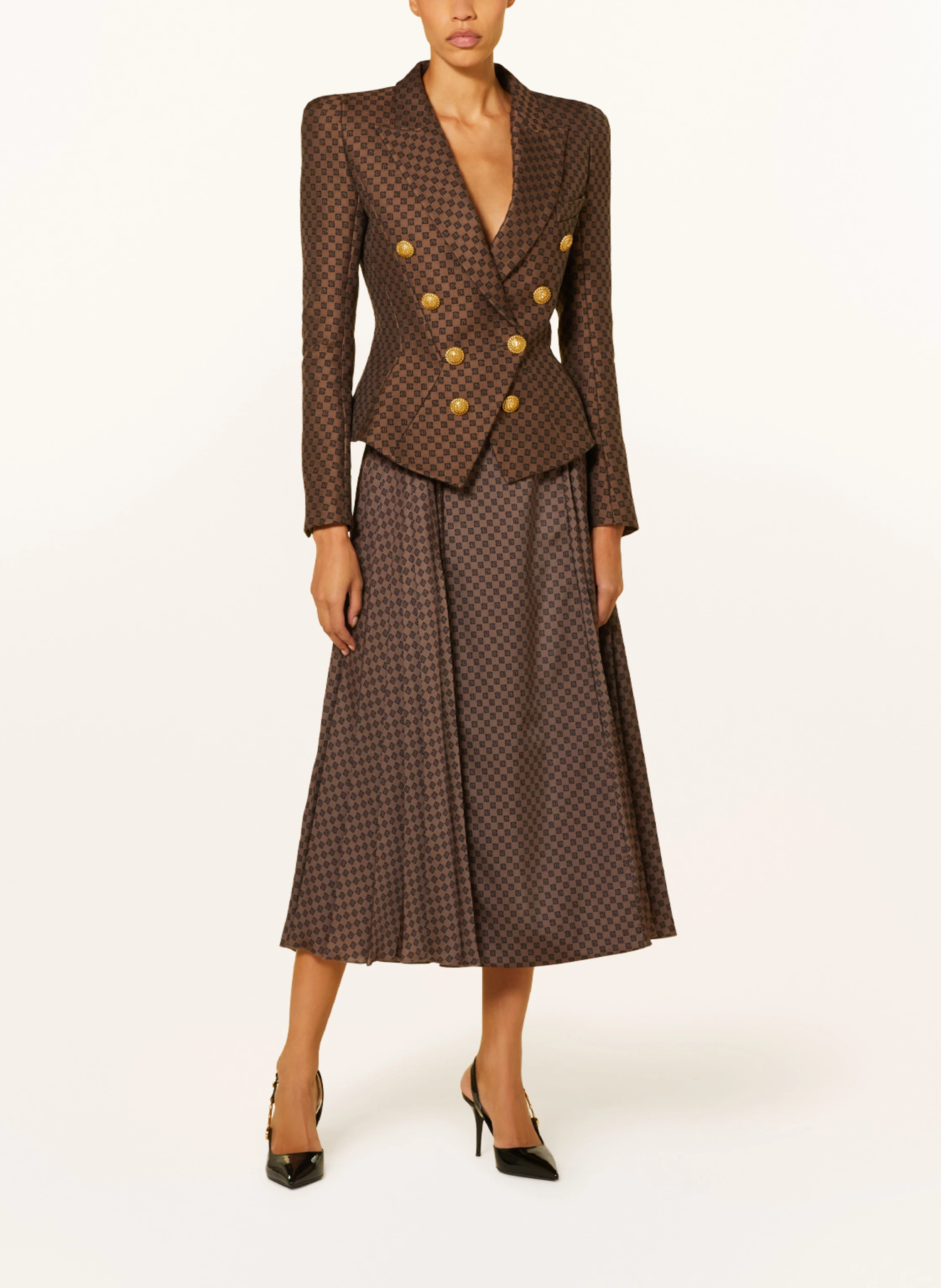 BALMAIN Plisseerock