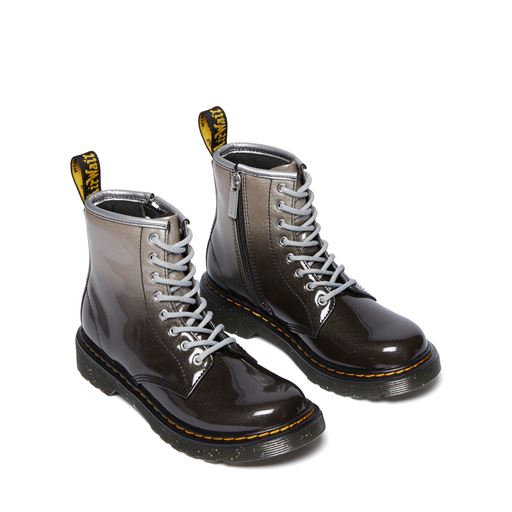 Dr. Martens Junior 1460 Gradient Glitter Støvler, Glitter Silver/Black, 32