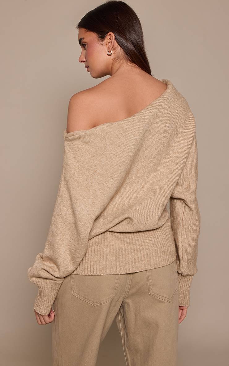 Beige Synthétiquell Ample Décontracté Avec Taille Côtelée