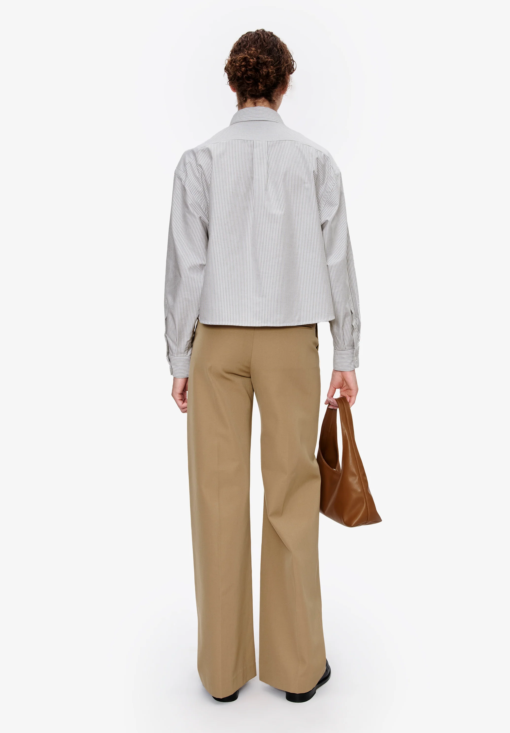 chemise sophia button down logo - Kaki militaire