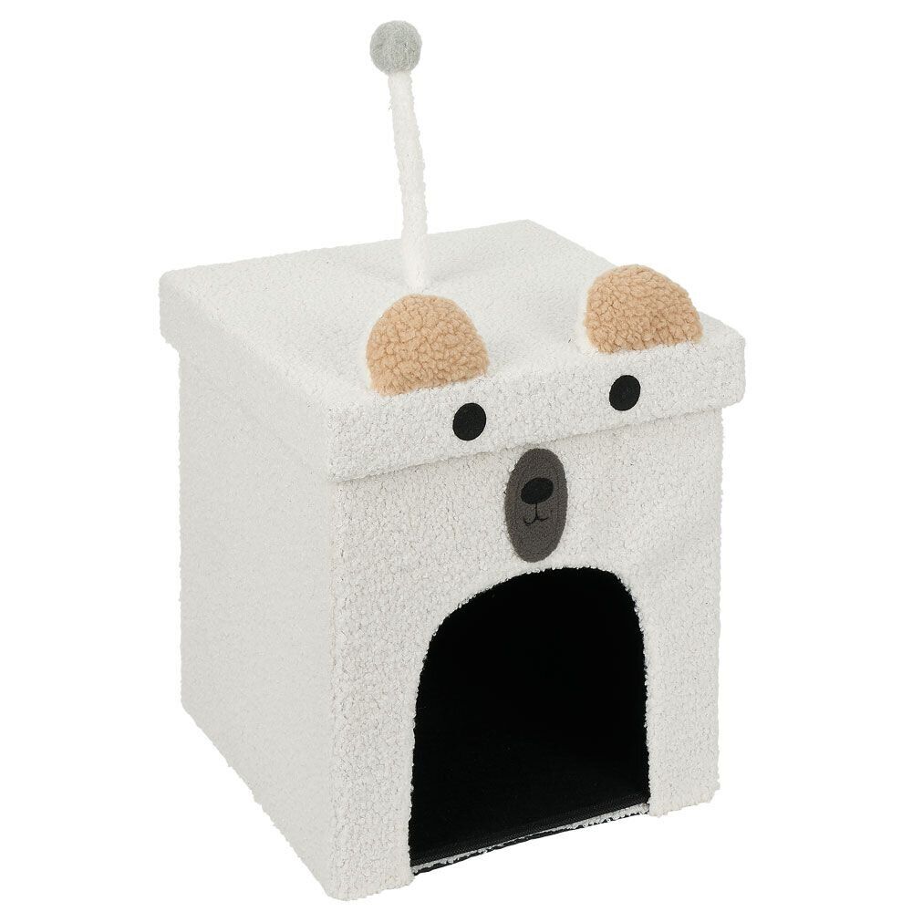 Maison pour petit chien ou chat pliable 30xH32x30cm