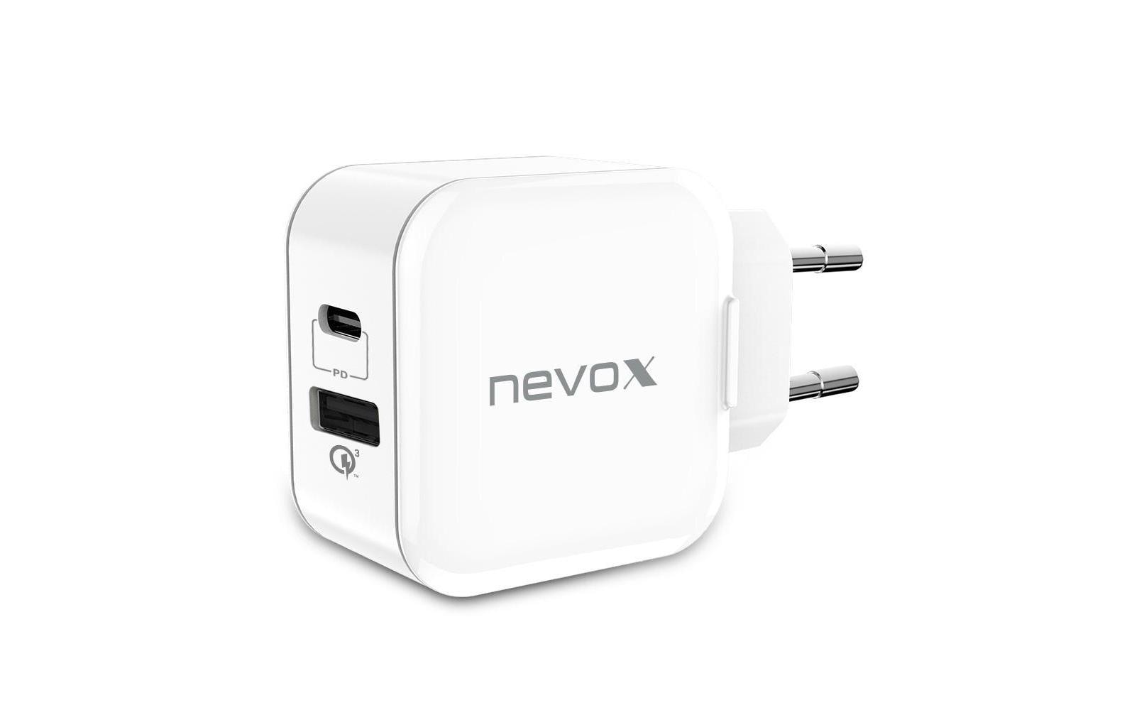 USB-Wandladegerät USB-C Power Delivery + QC 3.0 18 WMulti-Ladeadapter mit USB-C Power-Delivery und USB-A Quick-Charge
