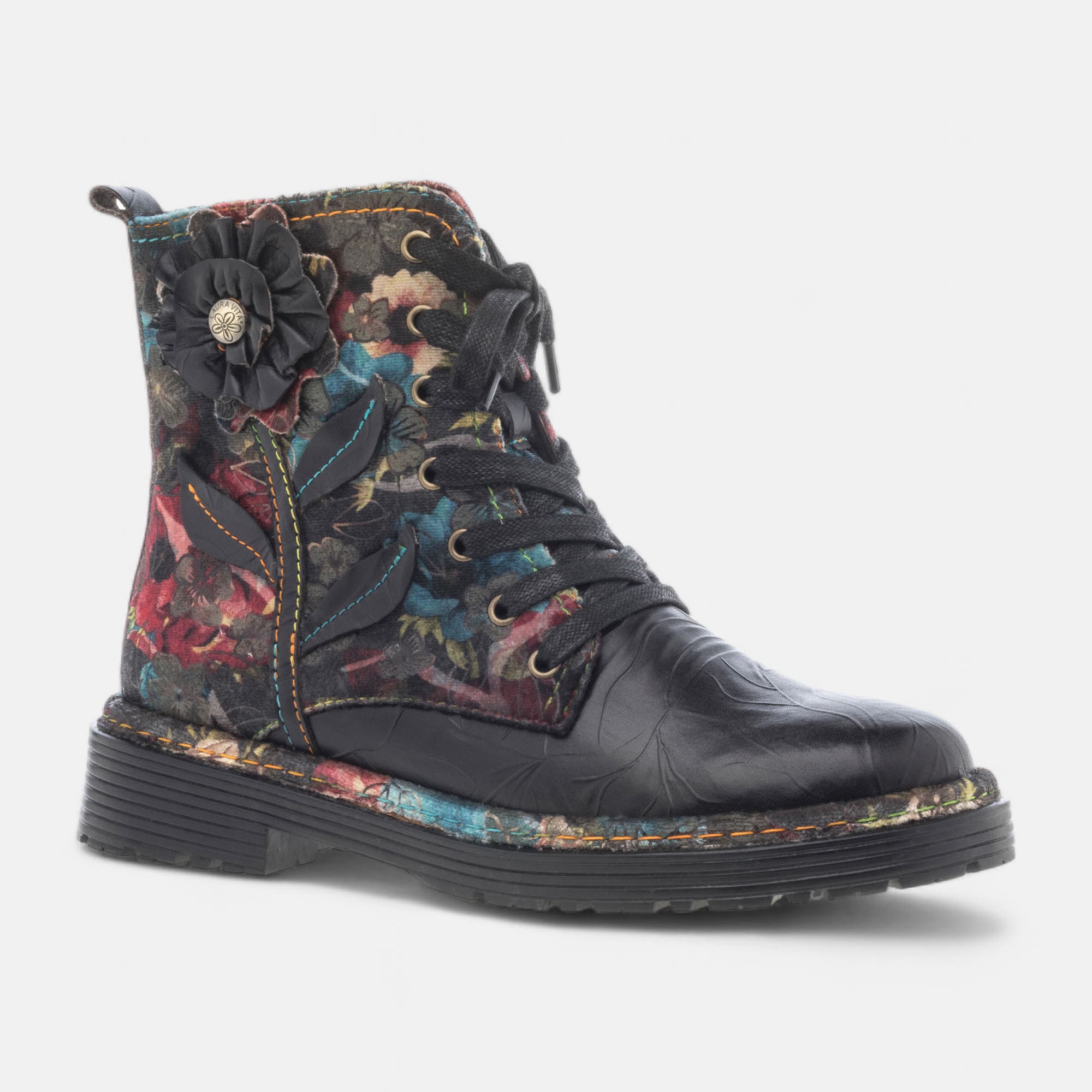 Bottines à lacets Femme noir