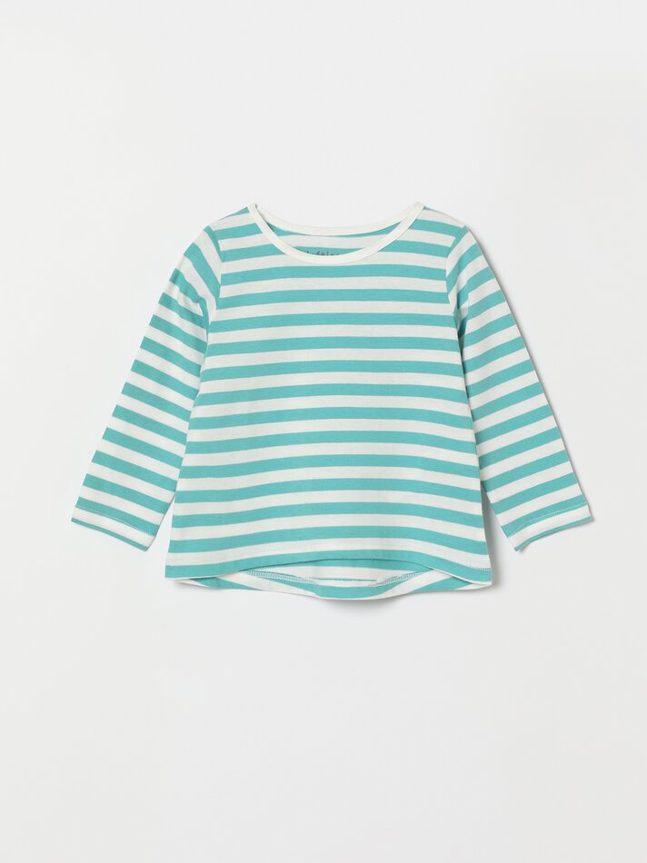 Conjunto de 2 camisetas básicas de manga comprida, lisas e estampadas - Fúcsia