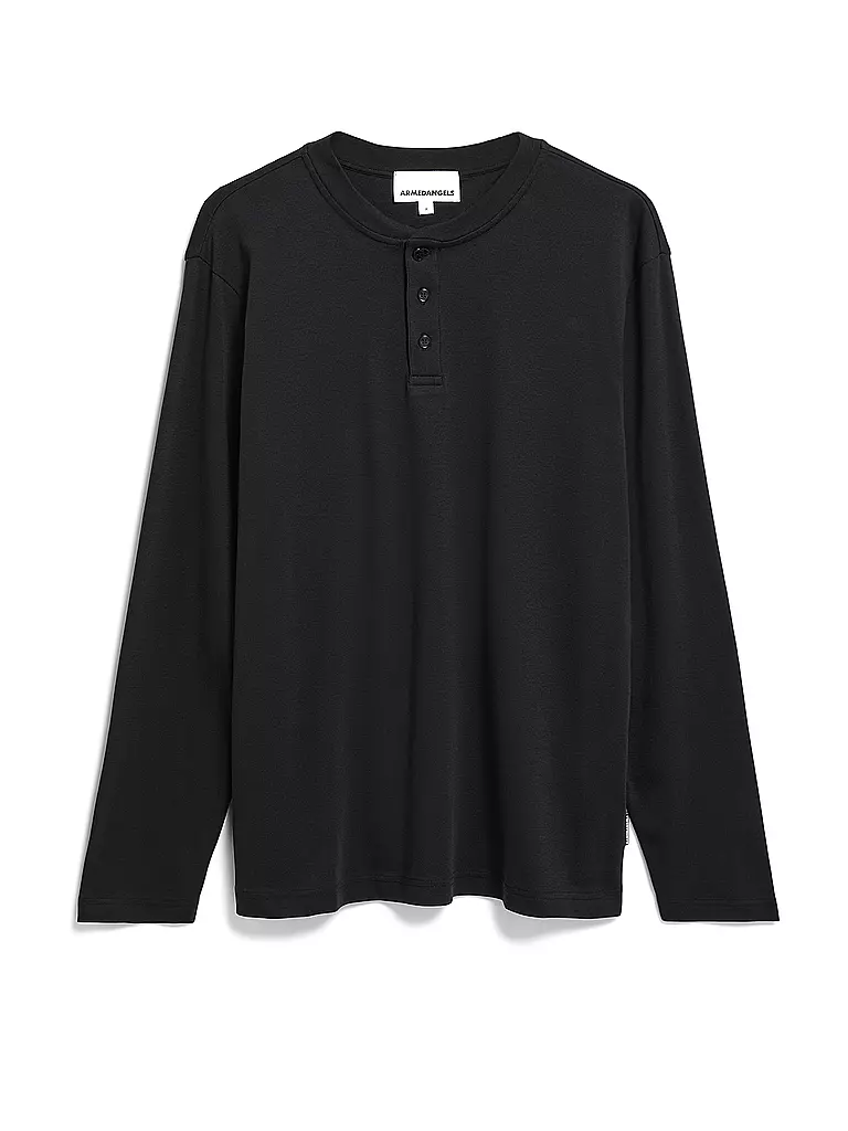 ARMEDANGELS Langarmshirt FAANO PREMIUM  schwarz