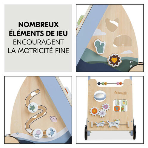 Chariot de marche éducatif Learn to walk - Bois - HAUCK