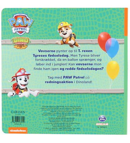Forlaget Carlsen Bog - Paw Patrol - Vovserne Redder Dinof?dselsd