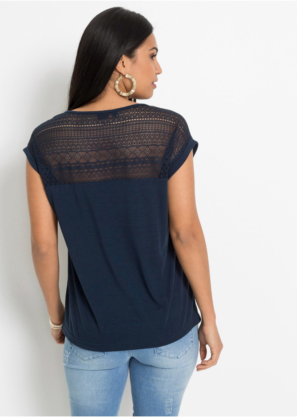 T-shirt à dentelle