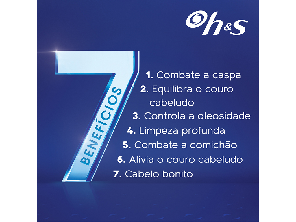 CHAMPÔ H&S 7 EM 1 ANTICASPA MULTI AÇÃO 300ML