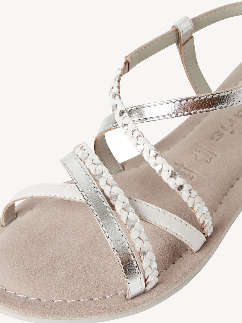 Leren Sandaal - metallic