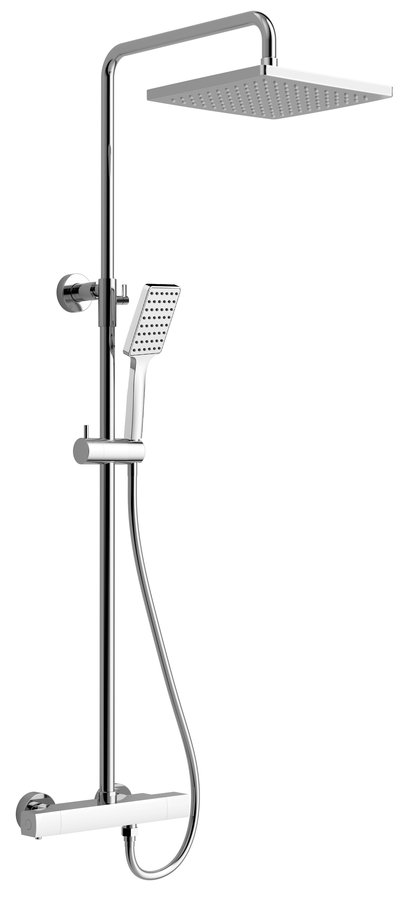 Sapho Dark thermostaat regendouche chroom