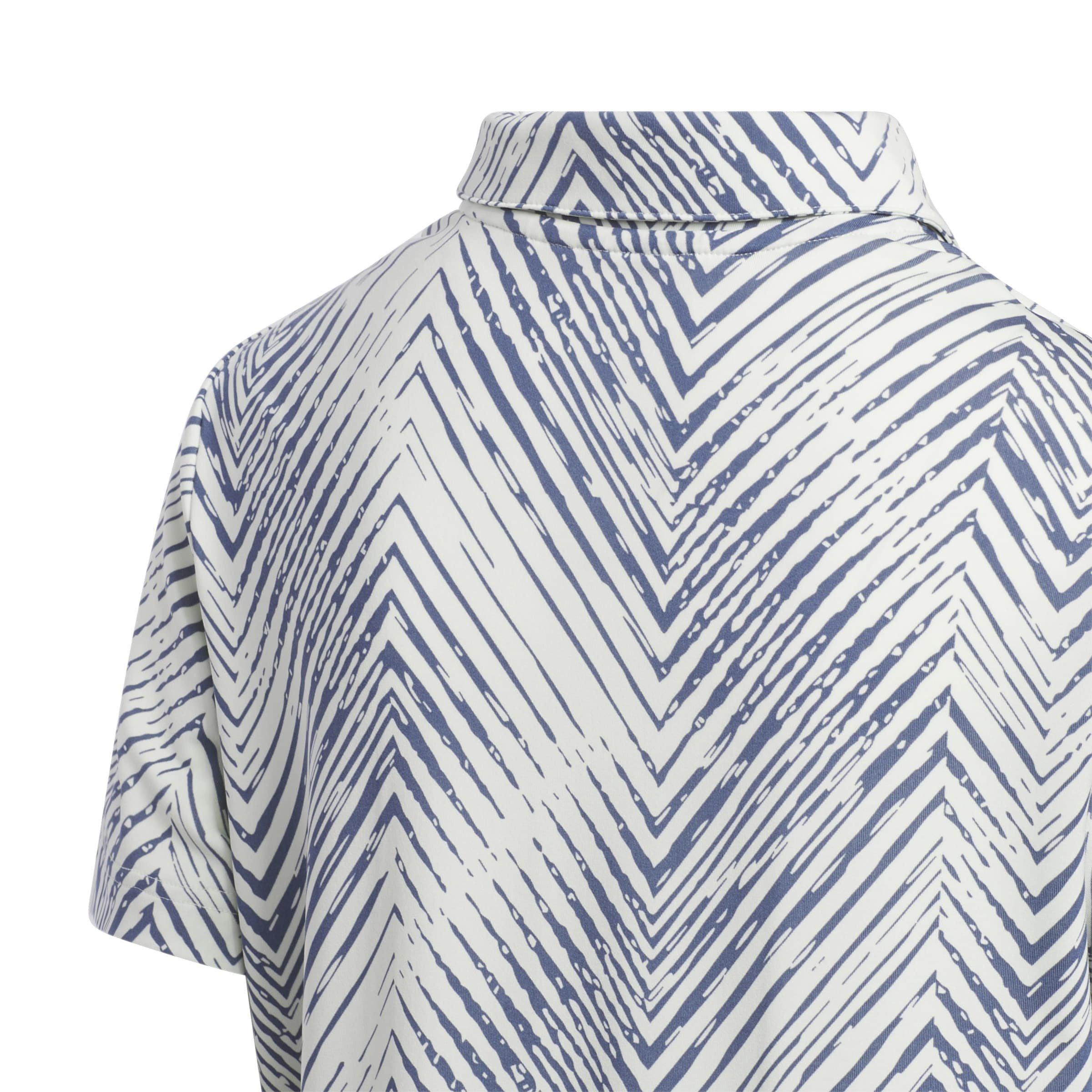 adidas Herringbone Scripted Polo Shirt Juniors