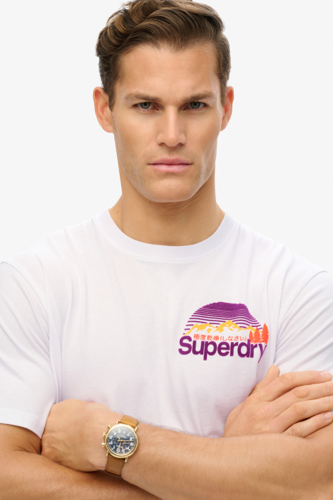 Superdry witte heren t-shirt