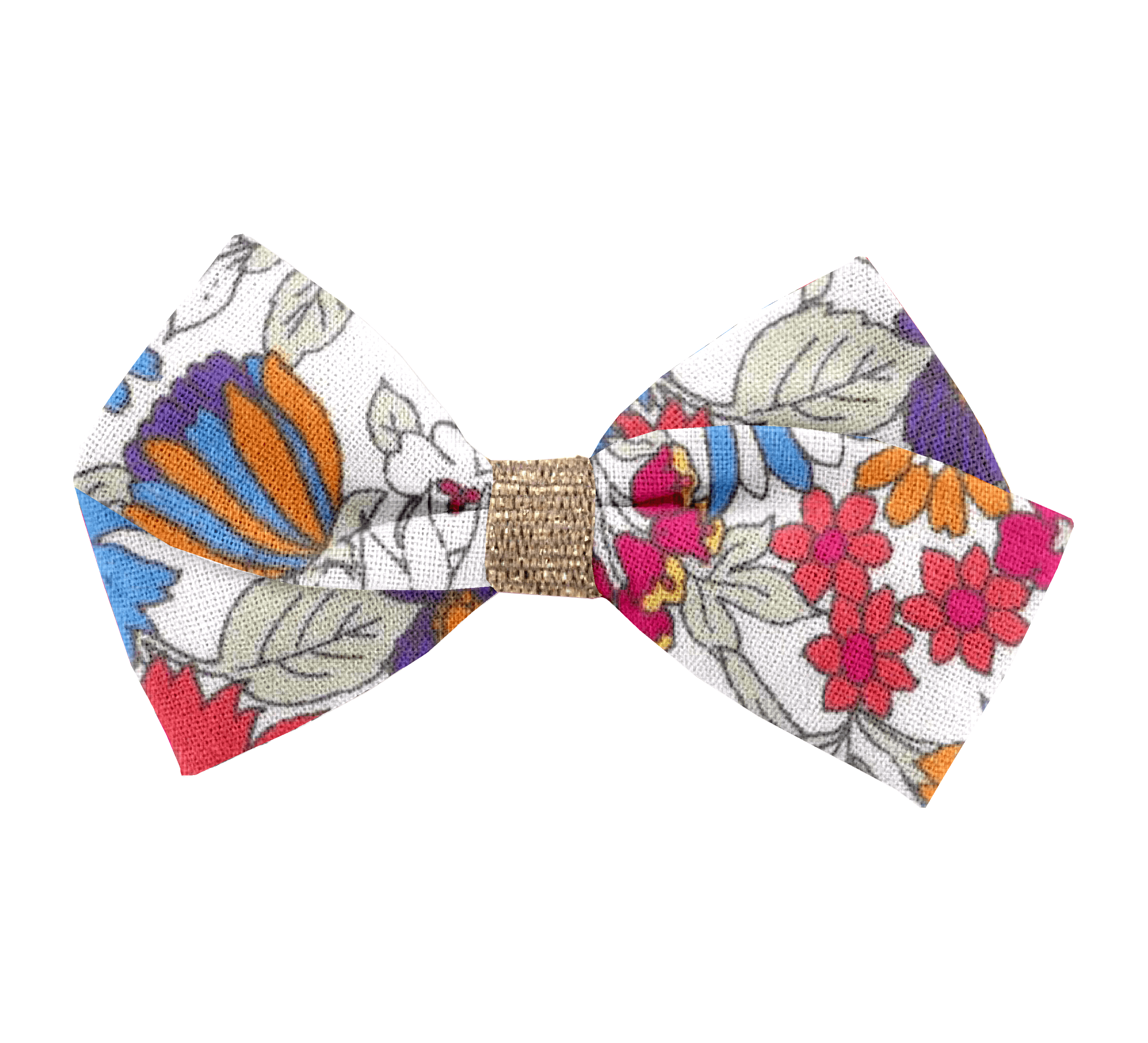 Petite Barrette Double Noeud Croisé Tutti Fleuri