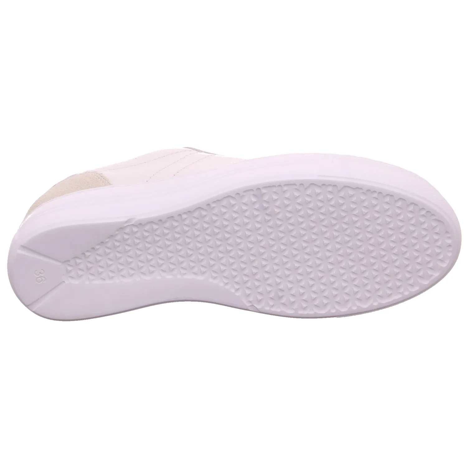 SCHUHENGEL Sneaker Weiss Leder  mit Wechselfussbett