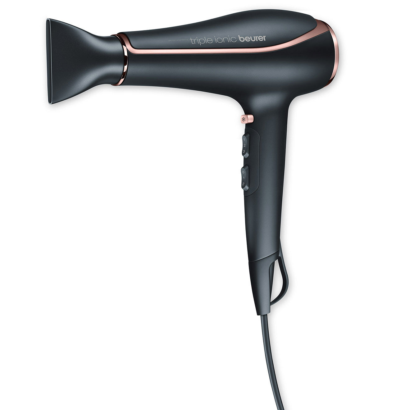 Beurer Sèche-cheveux triple fonction ionique noir/cuivré - 2200 W