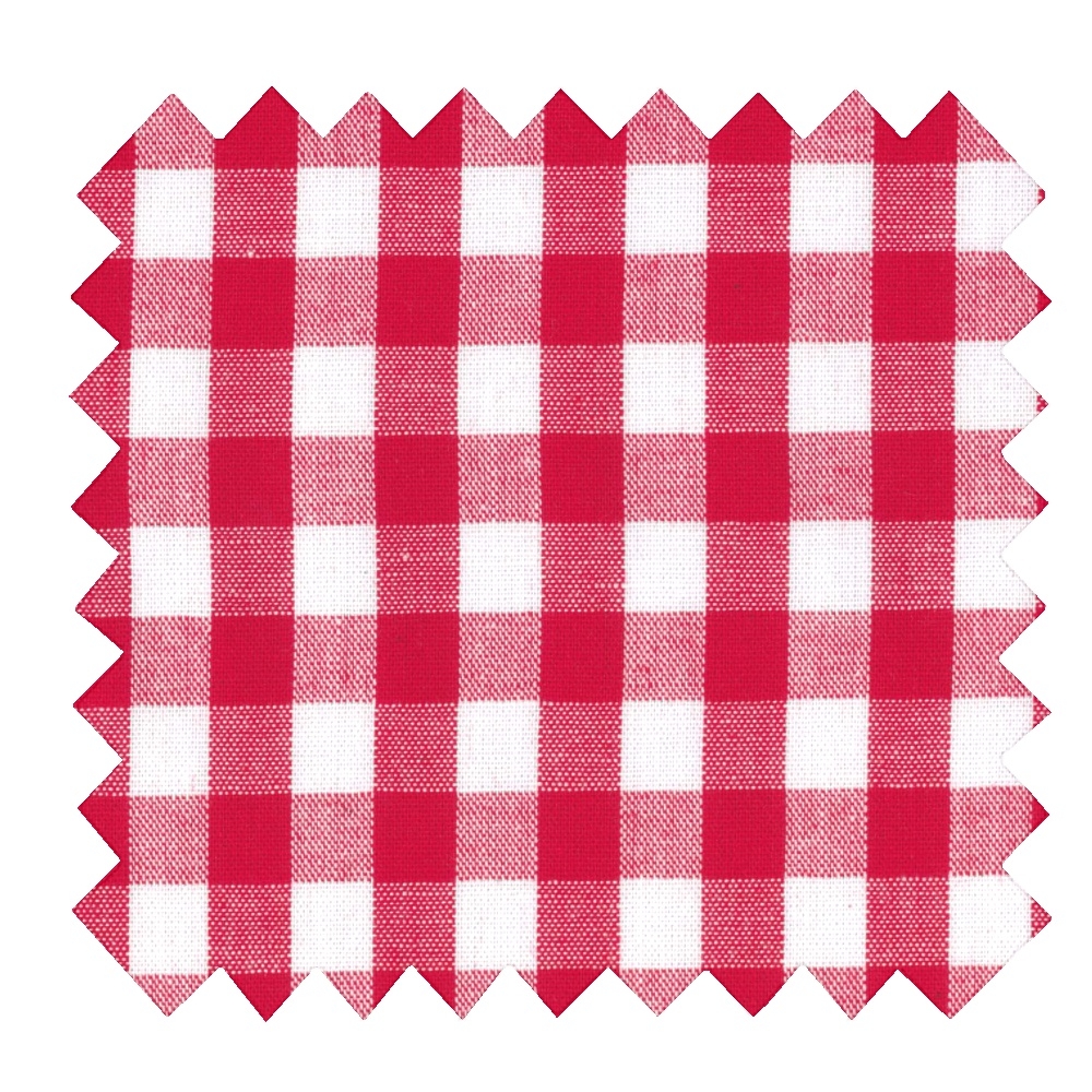 Tissu Coton Au Mètre Ex2407 Vichy Large Rouge