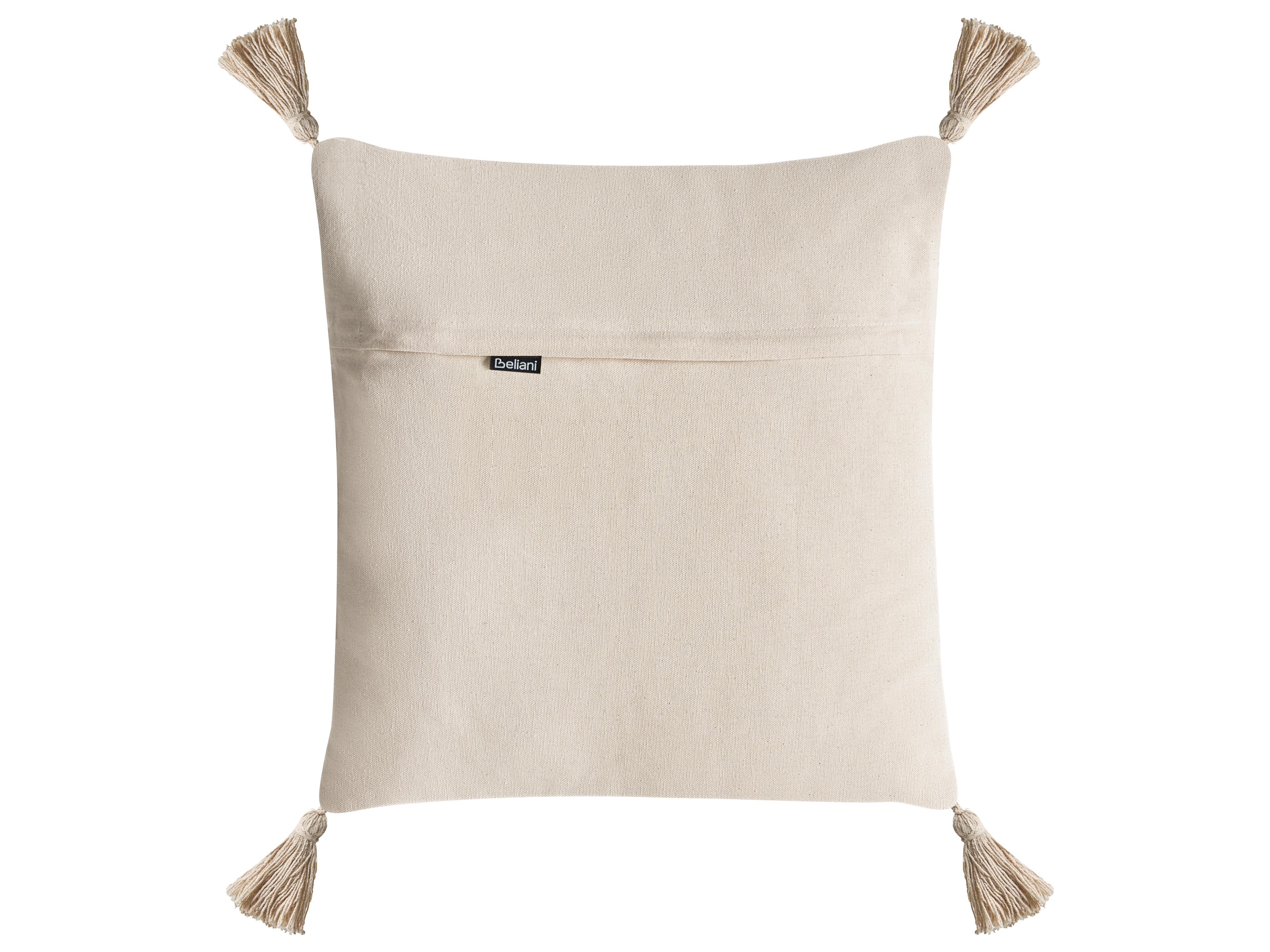 Set van 2 sierkussens SARACA Katoen 45 x 45 cm Zwart/beige geometrisch patroon