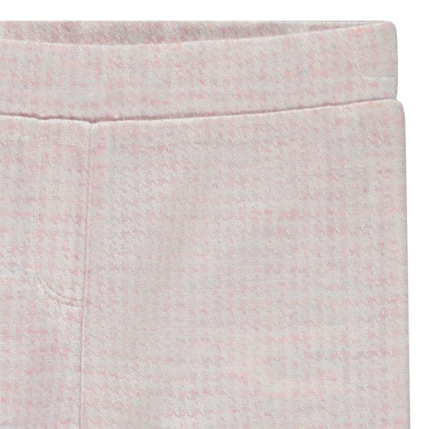Jegging en milano motif pied-de-poule pour fille - Ecru