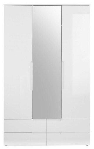 Kleiderschrank Spice Weiß, B/H/T: ca. 126/208/57 cm