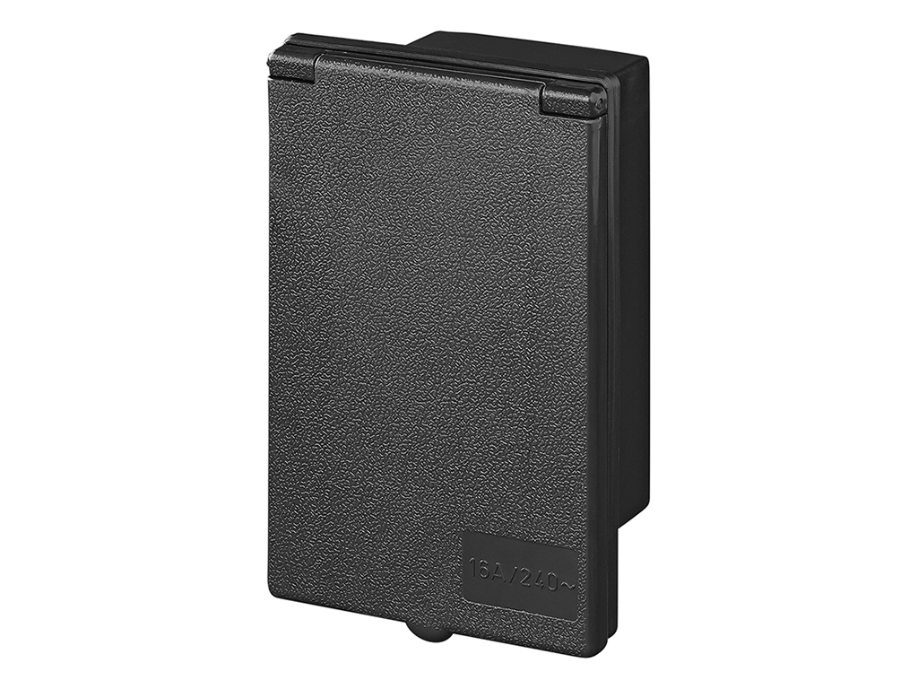 ProPlus rechthoekige CEE wandinvoerdoos - Black