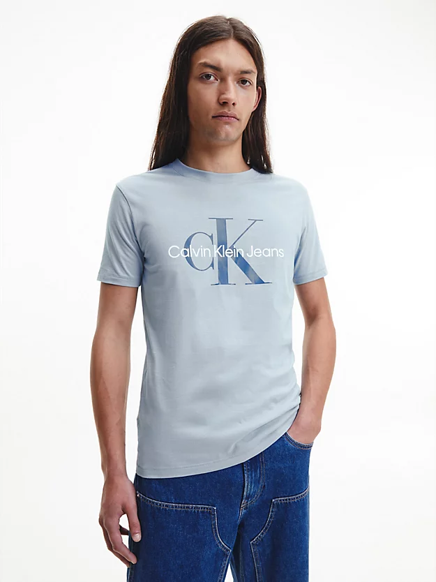 Camiseta slim fit com monograma