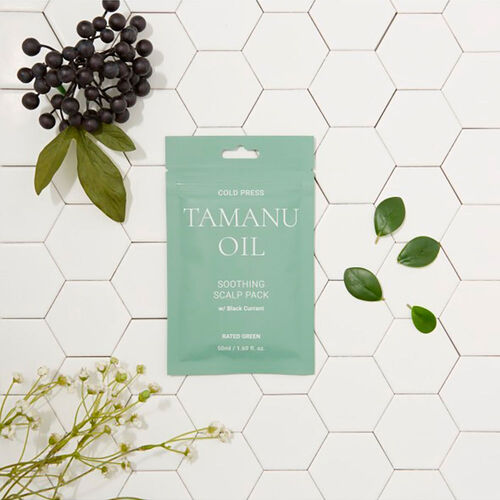Rated Green - Cold Press Tamanu Oil Shooting Scalp